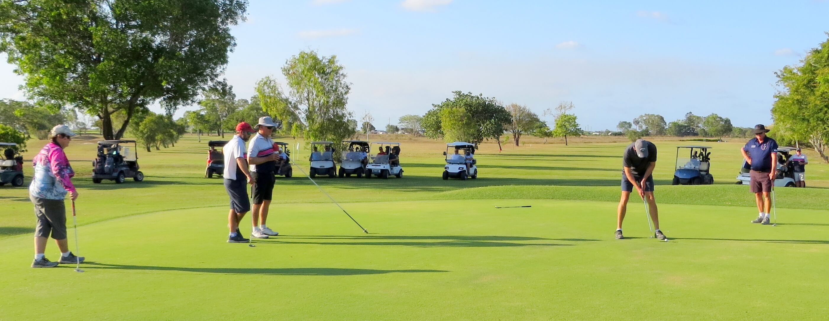 Clubhouse and course